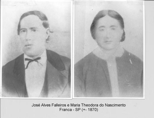 José Alves Falleiros e Maria Theodora dognto